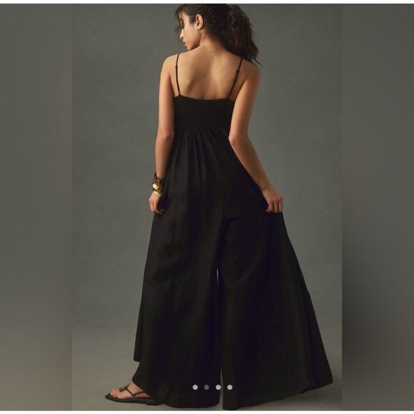 MSRP $198 | NEW Anthropologie Hutch Linen Bow Jumpsuit Size XS-S | SAME DAY SHIP - Picture 5 of 7